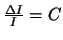 $\frac{\Delta I}{I} = C$